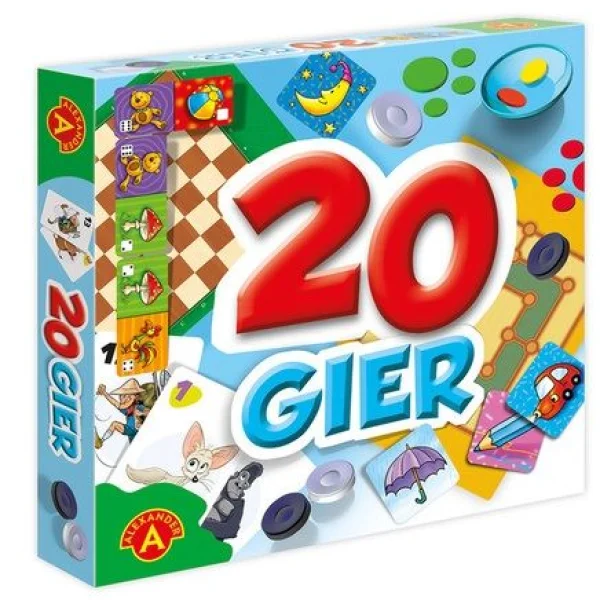 Gra Gry rodzinne. Zestaw 20 gier - najniższa cena
