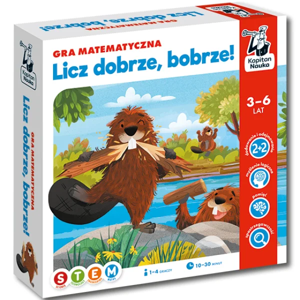 Gra Licz dobrze, bobrze! Gra matematyczna. Kapitan Nauka - najniższa cena