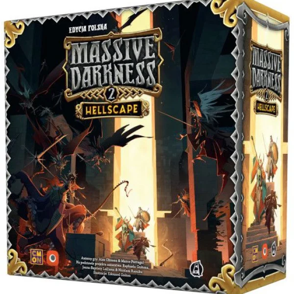 Gra planszowa Massive Darkness 2: Zestaw - Bohaterowie i Potwór - Bardowie i Konstruktorzy kontra Metalowy Anioł - aktualna promocja i cena