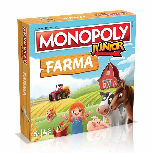 Gra planszowa Monopoly Junior Farma - aktualna promocja i cena